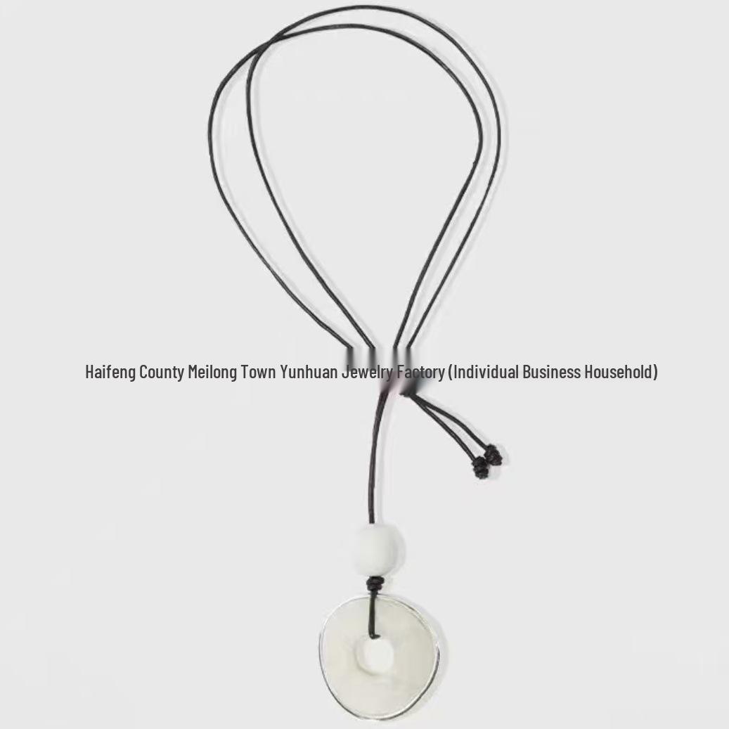 Высококачественное нишевое дизайнерское длинное колье-подвеска